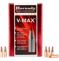 Hornady V-Max 6mm .243 87gr Polymer Tip Reloading Bullets - 100/Box