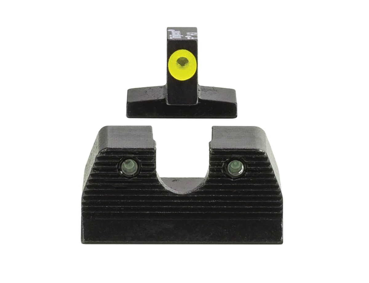 Trijicon HD XR Night Sights Green Tritium/Yellow Outline Front / Green Tritium Rear - FN FNP/FNX