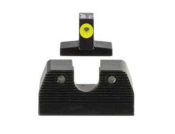 Trijicon HD XR Night Sights Green Tritium/Yellow Outline Front / Green Tritium Rear - FN FNP/FNX