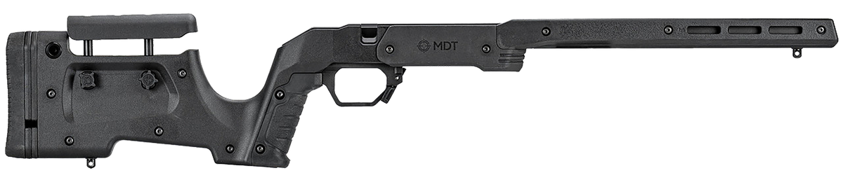 MDT XRS Chassis CZ 457 RH Black Aluminum/Polymer - M-LOK Forend, AICS Mag Compatible