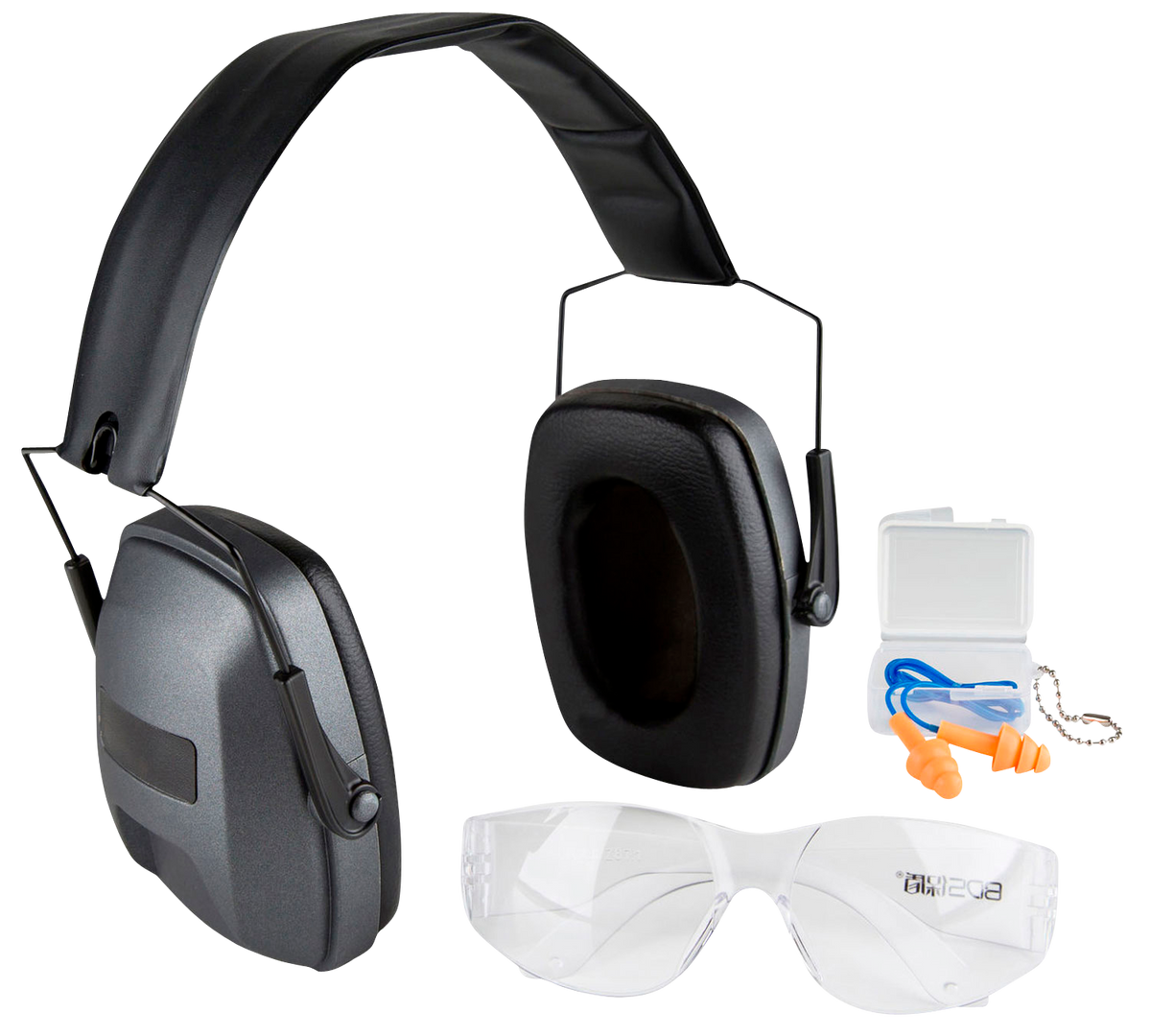 Safariland Impulse Range Kit Ultra-Compact Earmuffs w/ Foam Impulse Earplugs & HD Flex Eyewear - Orange