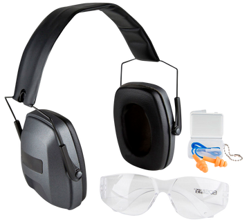Safariland Impulse Range Kit Ultra-Compact Earmuffs w/ Foam Impulse Earplugs & HD Flex Eyewear - Orange