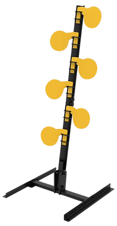 Caldwell AR500 Dueling Tree 3/8" Steel Target - Black/Yellow