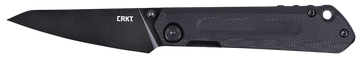 Columbia River CRKT 2670 Straight 2.60" Folding Wharncliffe Plain D2 Steel Black Oxide Black G10 Handle