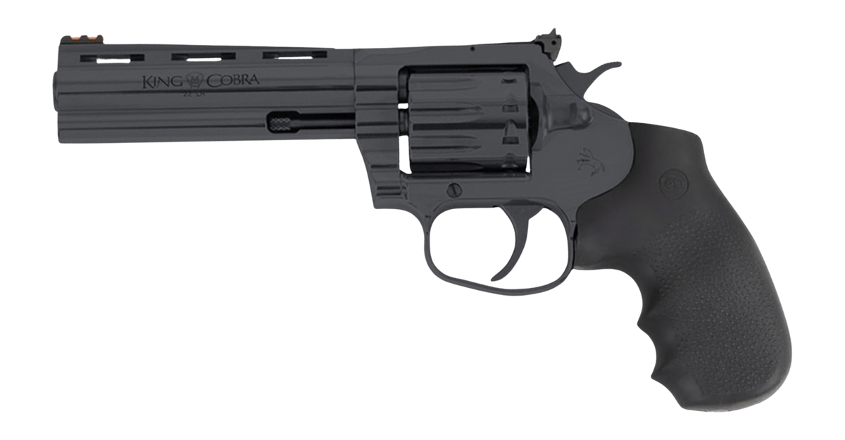 Colt Mfg King Cobra Target 22 LR 4.25" 10-Rd DA/SA Revolver - Blued