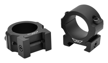 Warne V600M Vapor Horizontal Scope Rings 1" Low 0 MOA Matte Black