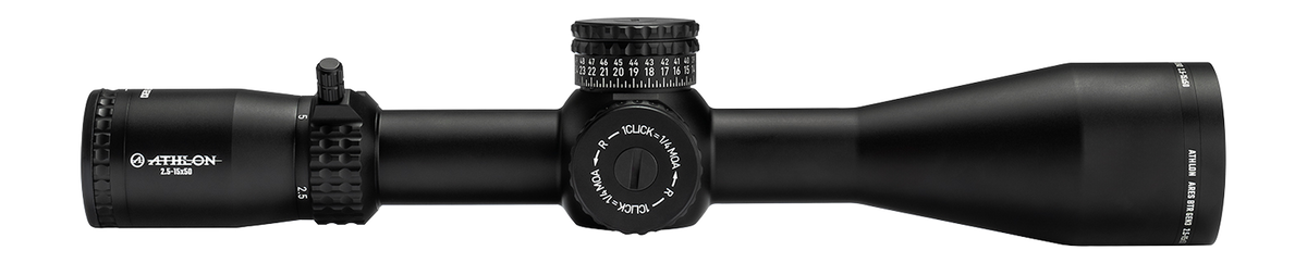 Athlon Ares BTR GEN2J HD 2.5-15x50mm 30mm Tube FFP Illuminated APLR13 MOA Riflescope