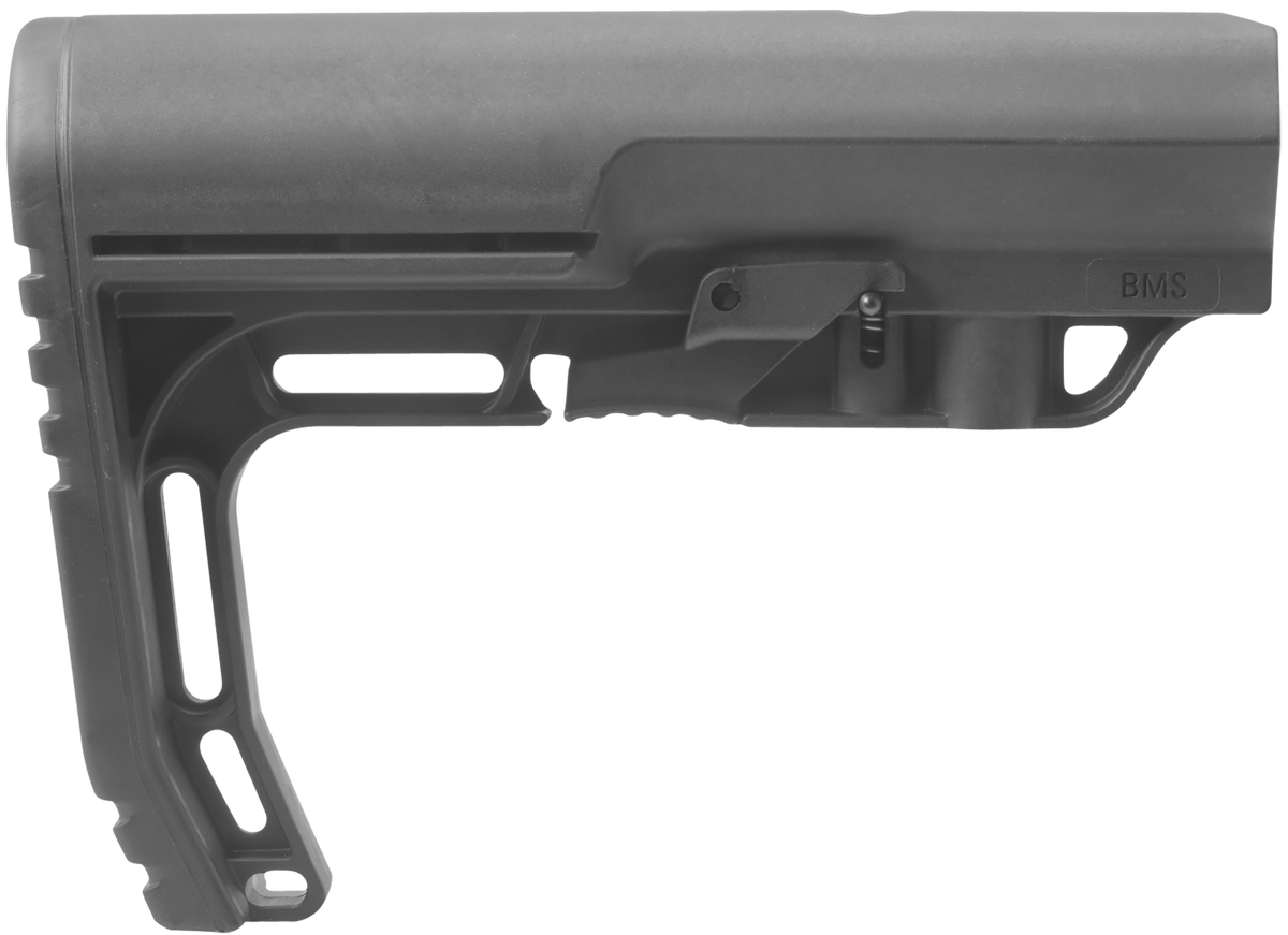 Mission First Tactical BMS Battlelink Minimalist Stock Collapsible Black Synthetic for AR-15/M16/M4 - Commercial Tube (Not Included)