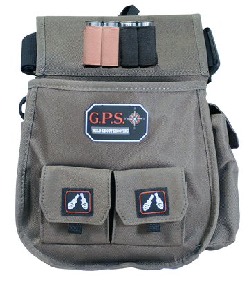 G Outdoors 1093CSP Deluxe Double Shotshell Pouch Olive 30-52" Belt