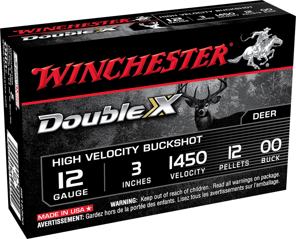 Winchester Ammo Double X High Velocity 12 Gauge 3" 12 Pellets 00 Buck Shot - Box or Case