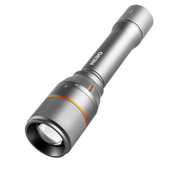 NEBO Davinci 3500 Rechargeable Flashlight 70/700/3500 Lumens LED - Gray