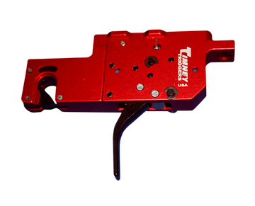 Timney Triggers 650ST RPR Two-Stage Straight Trigger 8 oz/1 lb Draw Weight - Black/Red