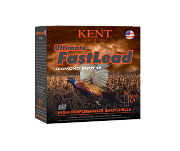 Kent Cartridge K122UFL364 Ultimate Fast Lead 12Gauge 2.75" 1 1/4oz 4Shot 25 Per Box/10 Case