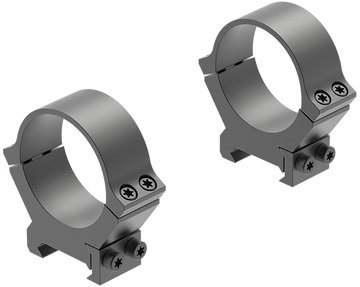 Leupold PRW2 Cross-Slot 34mm Medium Matte Black Steel 2-Piece Scope Rings