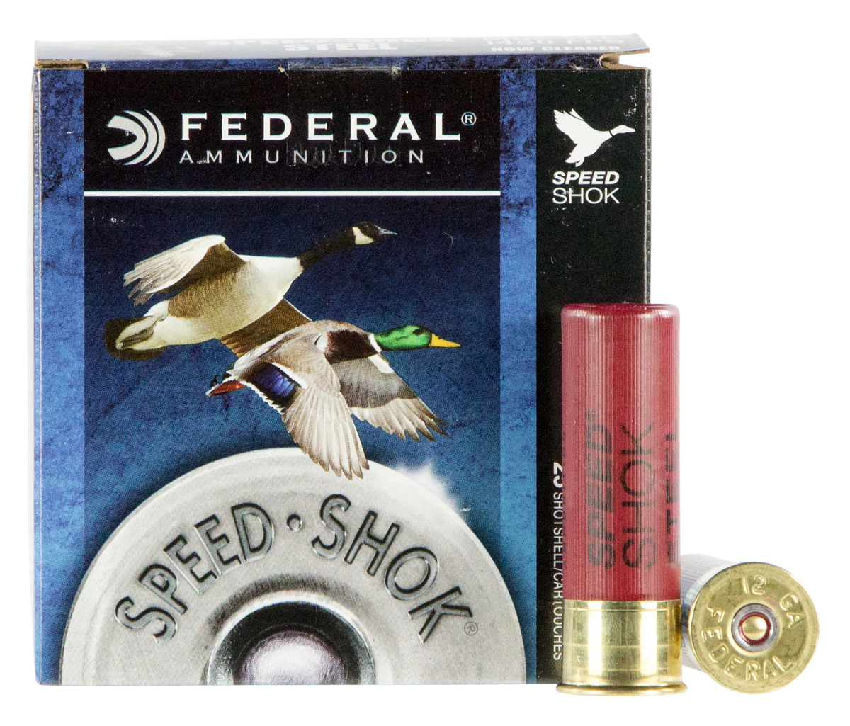 Federal Speed-Shok WF1424 12 Gauge 3" 1-1/4 oz #4 Shot Steel Waterfowl Shotshells - Box or Case