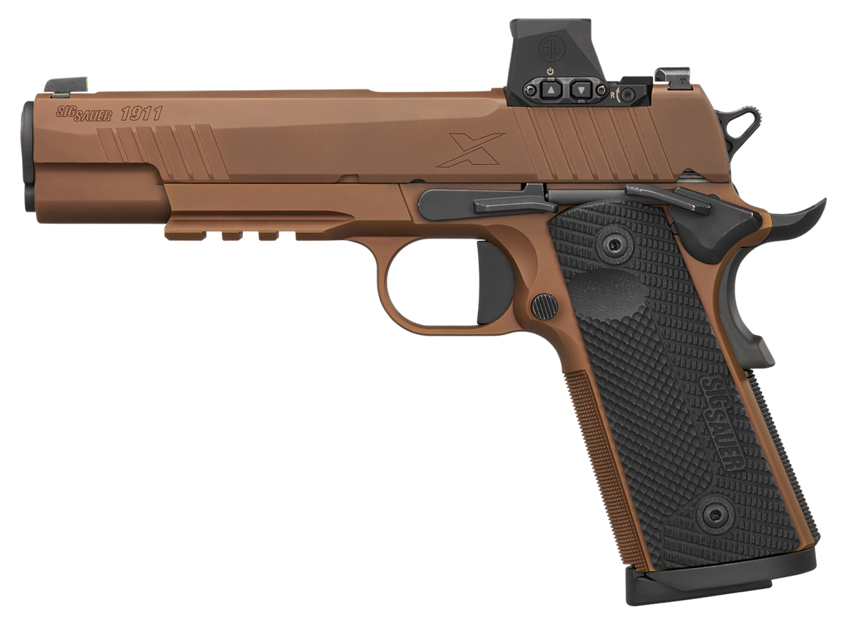 Sig Sauer 1911-X Emperor Scorpion 45 ACP 5" 8+1 Semi-Auto Pistol - Coyote PVD