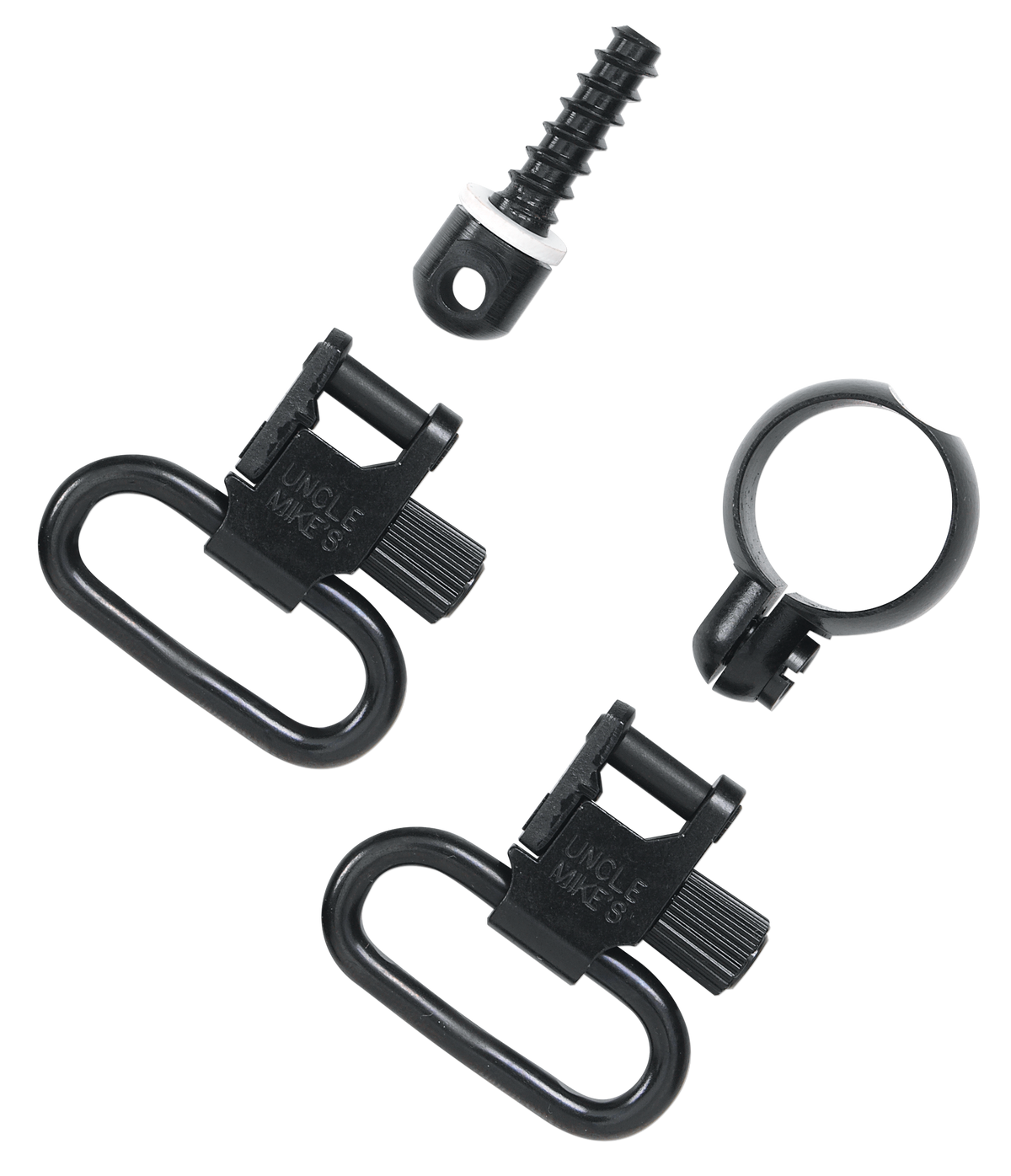Uncle Mike's 13412 Super Swivel Quick Detach 1" Loop Blued - Fits Most 22 Cal Tube & .430-.455" Rifles