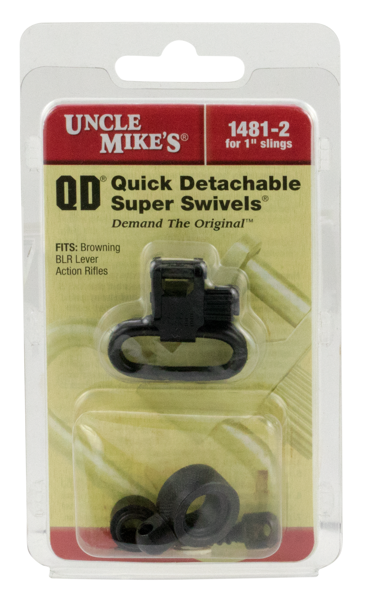 Uncle Mikes 14812 Super Swivel Quick Detach 1" Blued Steel - Browning BLR