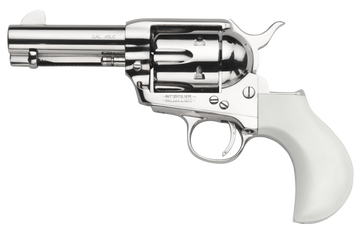 Taylor's & Company 1873 Cattleman Birdshead 357 Mag 3.5" 6-Rd SAO Revolver - Nickel