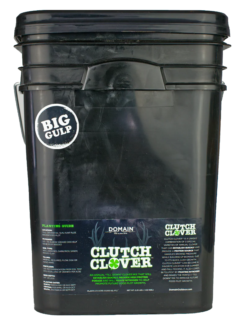Domain Outdoor Clutch Clover Food Plot Seed 2.25 lb - 1/4 Acre
