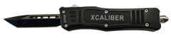 Xcaliber Knife Company 45 ACP Small 2.75" OTF Tanto Plain 440C SS - 3.91" Steel Handle