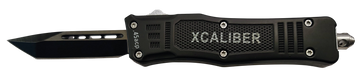 Xcaliber Knife Company 45 ACP Small 2.75" OTF Tanto Plain 440C SS - 3.91" Steel Handle