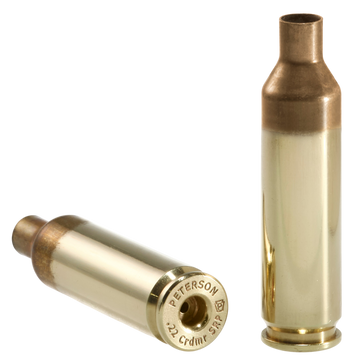 Peterson Cartridge 22 Creedmoor SRP Unprimed Rifle Brass - 50/Box
