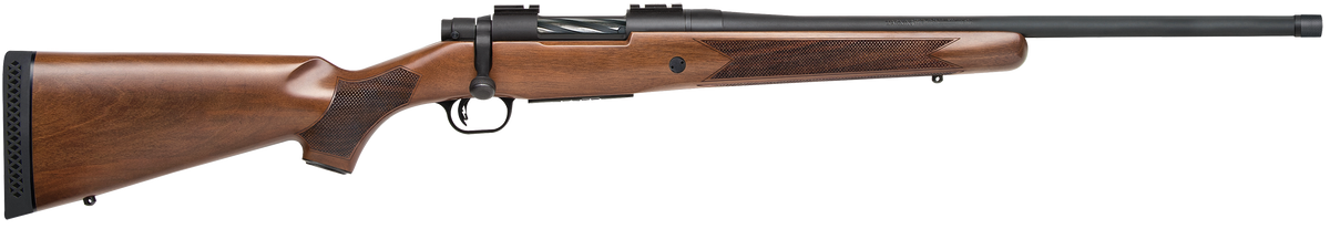 Mossberg Patriot Walnut 450 Bushmaster 20" 4+1 Bolt-Action Rifle - Fluted/Threaded Barrel