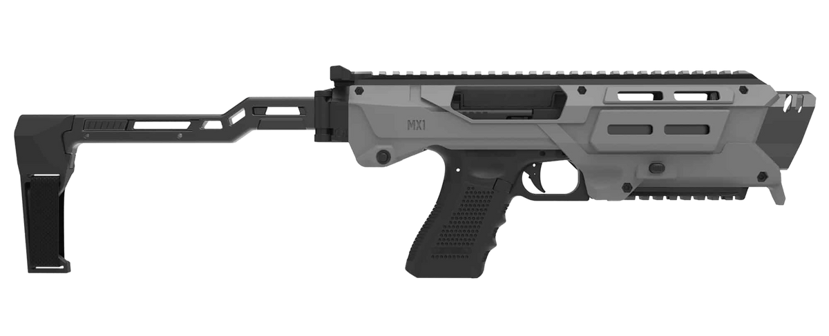 Meta Tactical MX-1 Glock Conversion Kit with Folding Stabilizer - Gray