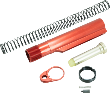 Timber Creek Outdoors ARBTKR Buffer Tube Kit Red Anodized - Mil-Spec AR-15