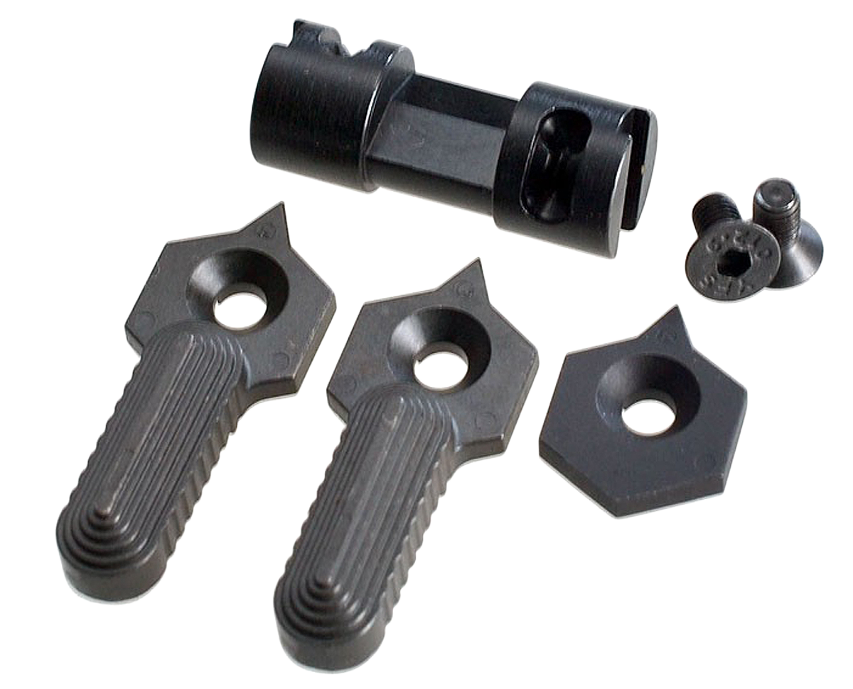 Strike Industries Hex 3 In 1 Selector Switch 60/90 Degree Black Steel AR-Platform Ambidextrous