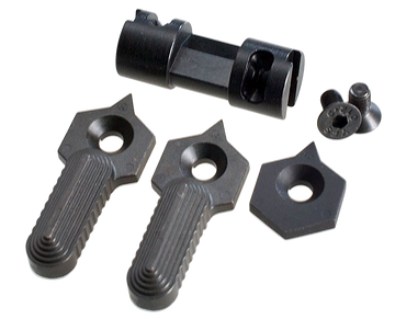 Strike Industries Hex 3 In 1 Selector Switch 60/90 Degree Black Steel AR-Platform Ambidextrous