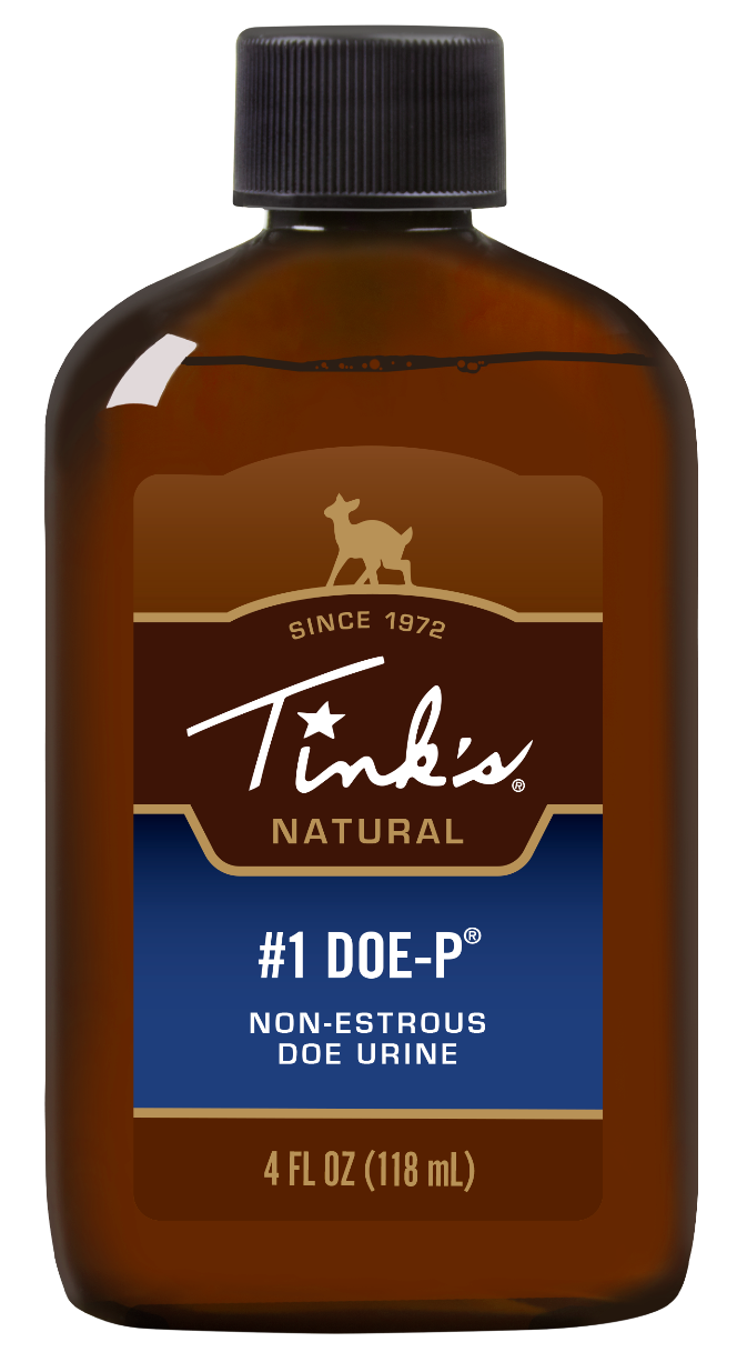Tinks #1 Doe-P Non-Estrous Doe Urine Deer Attractant 4 oz Plastic Bottle