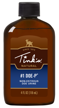 Tinks #1 Doe-P Non-Estrous Doe Urine Deer Attractant 4 oz Plastic Bottle