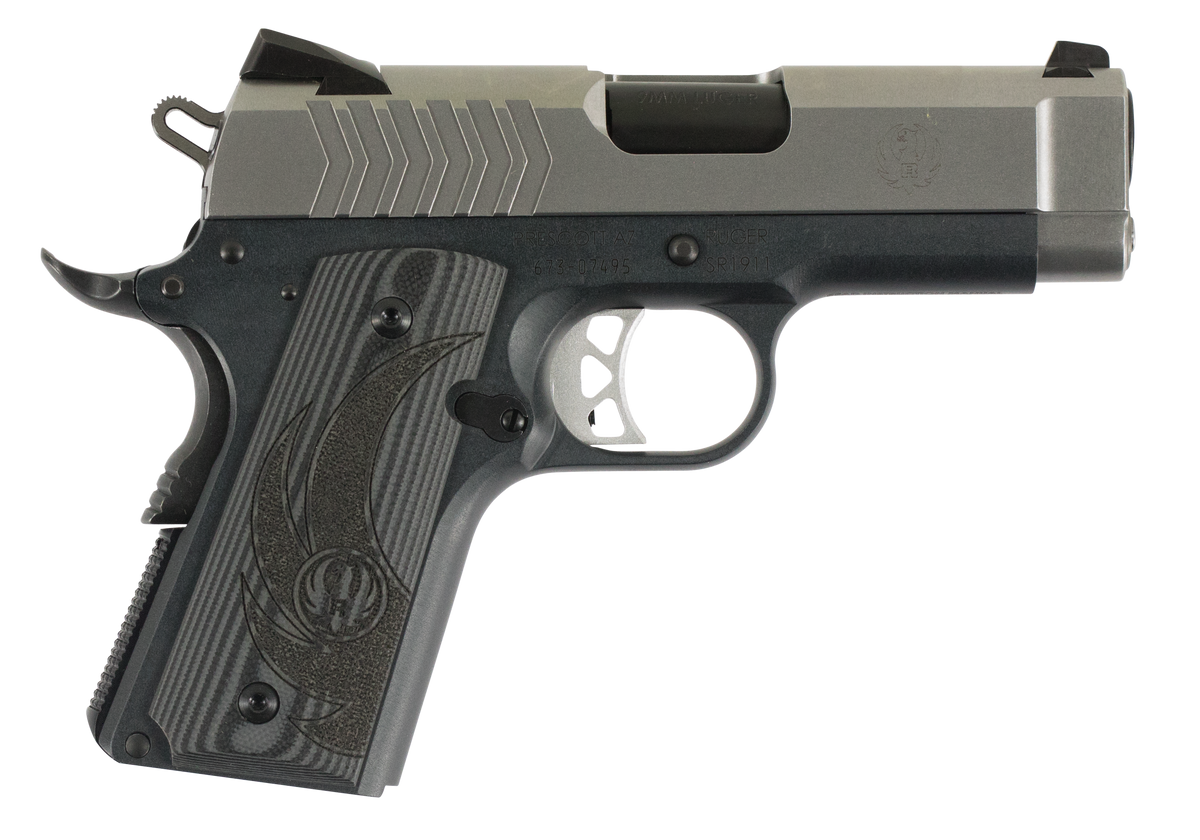 Ruger SR1911 Officer-Style 9mm Luger 3.60" 7+1 Semi-Auto Pistol