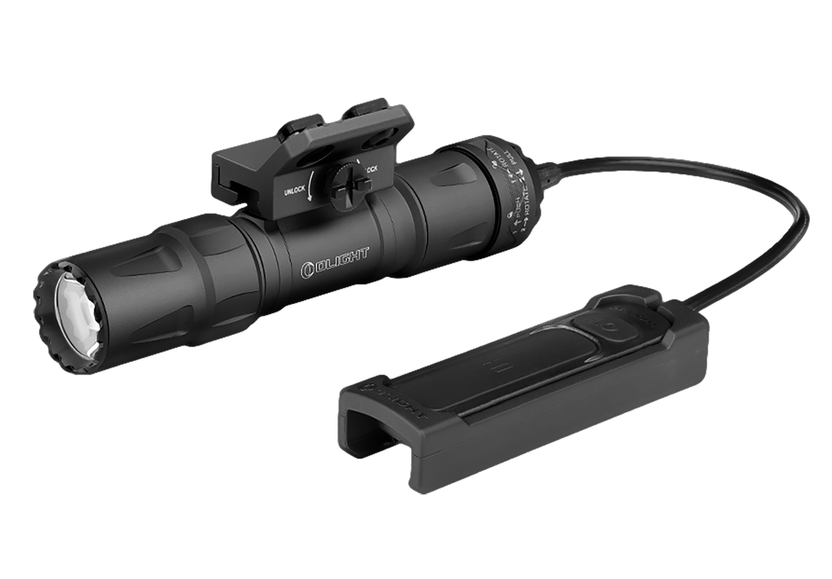 Olight Odin S M-LOK Weapon Light 300/1500 Lumens 250m Beam - Matte Black