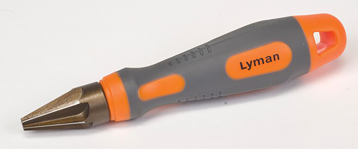 Lyman VLD Chamfer/Reamer Multi-Caliber Case Prep Tool - Gray/Orange