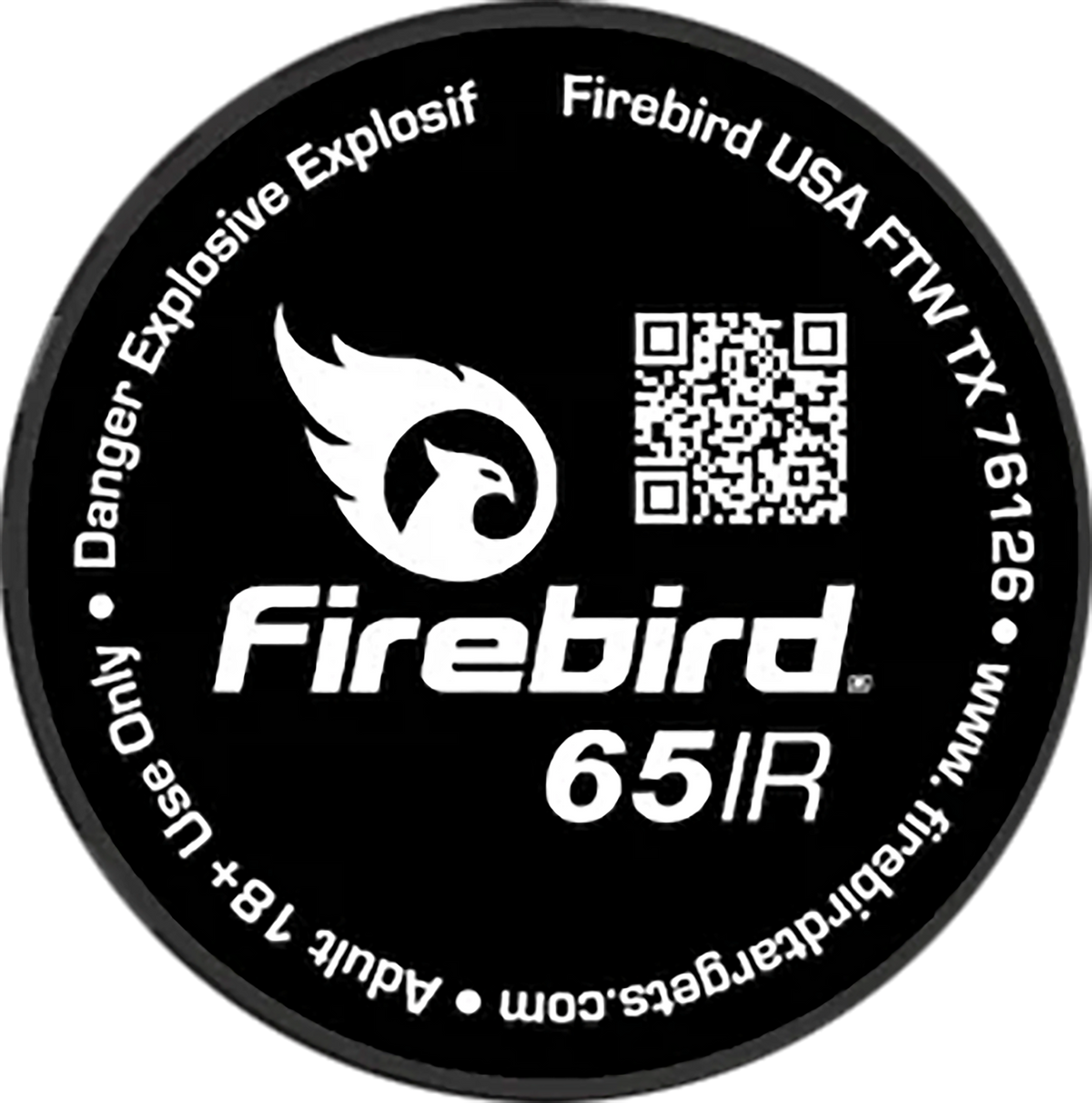 Firebird USA 65IR 65mm Reactive Detonating Target - White Smoke - 10 Pack