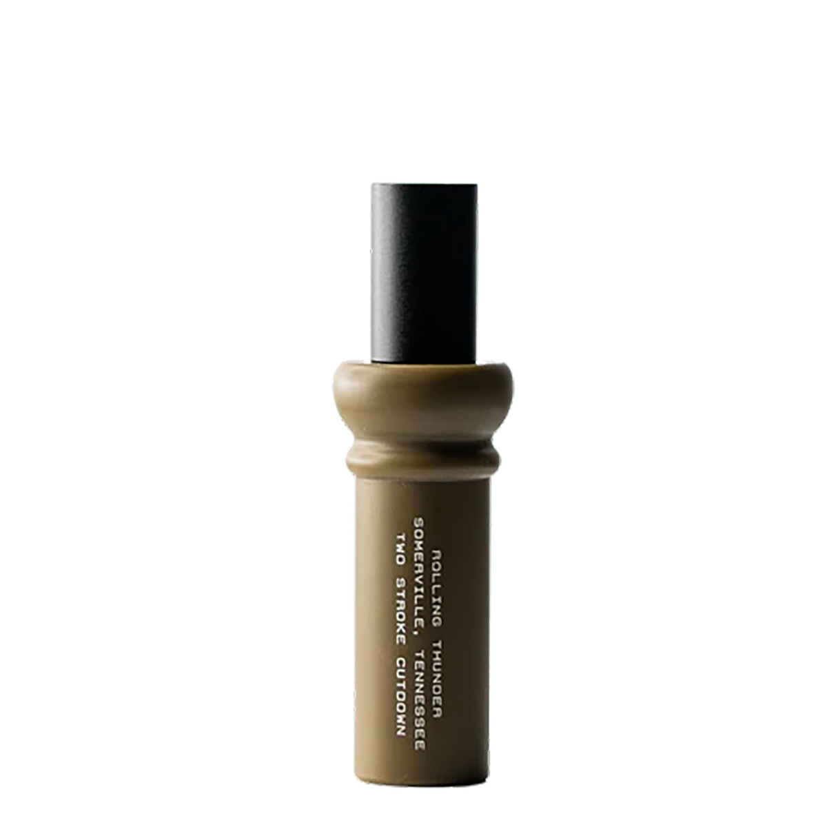 Rolling Thunder Game Call Two Stroke Double Reed Cutdown Duck Call - Dark Tan/Black Acrylic