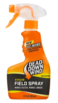 Dead Down Wind Evolve Field Spray 12 oz Odor Eliminator Unscented Trigger Spray