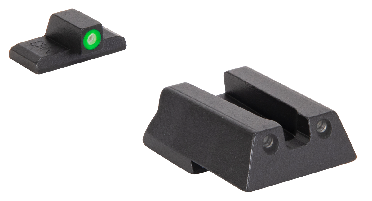 Meprolight Hyper-Bright HK VP9/HK45/HK45C Pistol Night Sights - Green Tritium