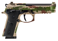 Beretta 92XI SAO 9mm Luger 4.7" 15+1 Semi-Auto Pistol - Vegetato Camo Cerakote