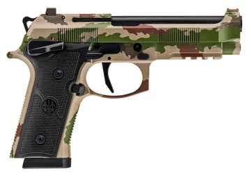 Beretta 92XI SAO 9mm Luger 4.7" 15+1 Semi-Auto Pistol - Vegetato Camo Cerakote