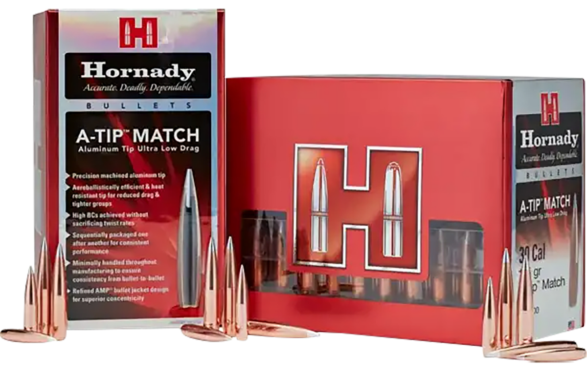 Hornady A-Tip Match .375 Cal .375" 390gr Reloading Bullets - 25/Box