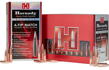 Hornady A-Tip Match .375 Cal .375" 390gr Reloading Bullets - 25/Box
