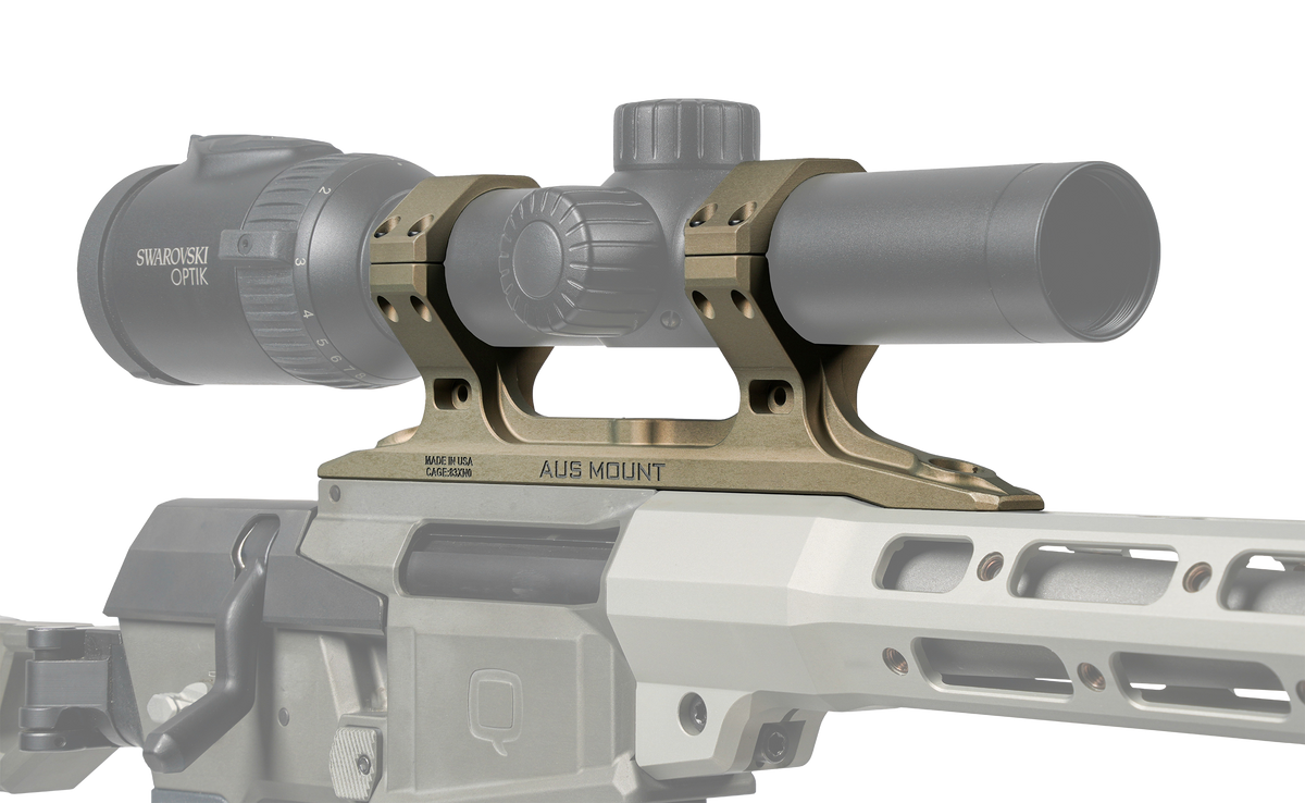 Q LLC Mini Fix AUS Direct Mount 30mm Clear Anodized Aluminum