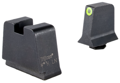Trijicon GL243-C-601147 Suppressor/Optic Height Sights Green Tritium Yellow Outline Front - Black/Blank Rear - Glock 42/43/43X/48