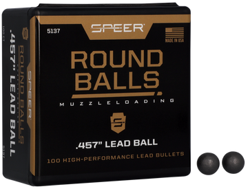 Speer Ammo 5137 Lead Balls 45 Cal .457 143gr 100/Box