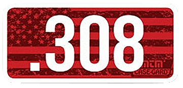 MTM Case-Gard CL308 .308 Caliber Ammo Labels - 8-Pack Red
