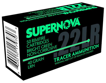 EAA Supernova Green Tracer 22 LR 40gr Lead Round Nose 50 Rds - Box or Case